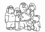 Coloring Guy Family Pages Cartoon Griffin Printable Drawing Stewie Together Cat Kids Show Cleveland Print Peter Colouring Color Template Popular sketch template