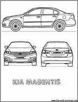 Kia Coloring Magentis Pages Optima Fun Template sketch template