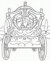Cinderella Carriage Prince sketch template