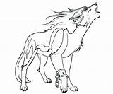 Coloring Wolf Pages Anime Wolves Getdrawings sketch template
