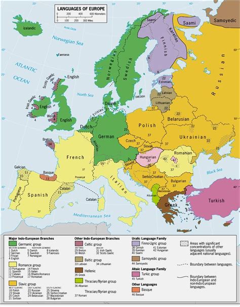 languages  europe map europe map language map