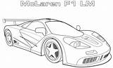 F1 Mclaren Coloring Printable Lm Pages Car Super Ferrari Pagani Kids A4 Lamborghini Rc Spyder Zonda Diablo Coloringonly sketch template