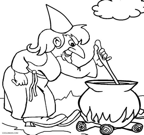 printable witch coloring pages  kids coolbkids witch coloring