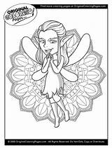 Coloring Fairy Pages Tale Magical Fairies sketch template