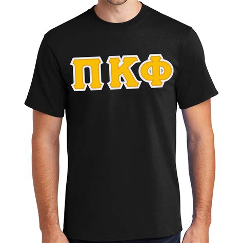 Pi Kappa Phi Lettered T Shirt Short Sleeve Spirit Recognition