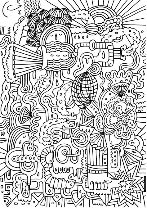 hard coloring pages  large images