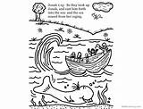 Jonah Coloring Whale Pages Cartoon Line Printable Print Kids Bettercoloring sketch template