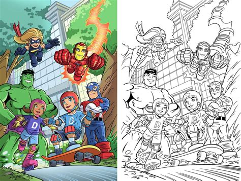 marvel super hero squad az coloring pages coloring home