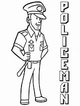 Police Coloring Pages Officer Printable Boys Recommended Color sketch template