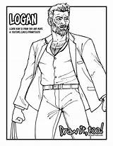 Logan Draw Coloring Easy Movie Too Step Narrated Tutorial Downloaded Intended Note Personal Please Use Do sketch template