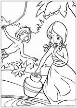 Coloring Jungle Book Pages Disney Colouring Printables sketch template