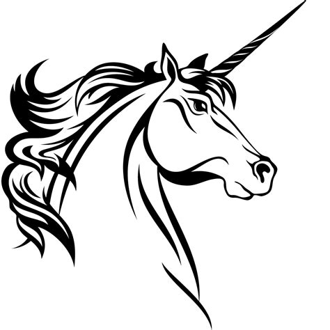 unicorn head clipart