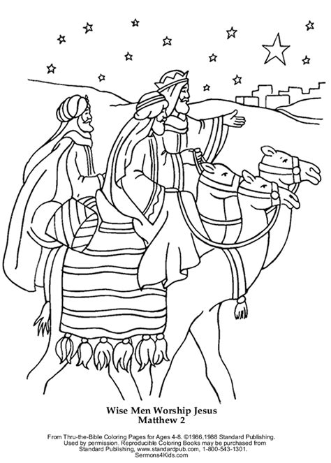 wise men coloring pages getcoloringpagescom