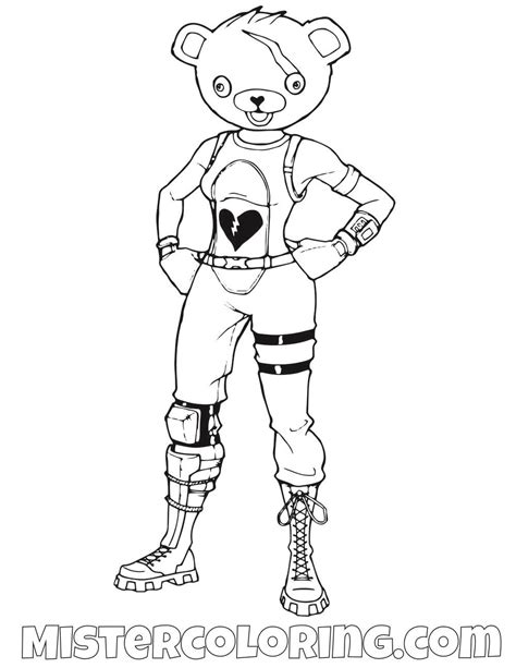 cuddle team fortnite coloring page coloring pages  kids snoopy