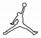 Jordan Logo Air Svg Jumpman Jordans Coloring Drawing Michael Vector Pages Draw Outline Nike Clipart Silhouette Logos Dxf Template Sketch sketch template