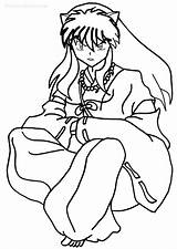 Coloring Pages Inuyasha Cool2bkids Cartoon Printable Kids Book Sheets sketch template