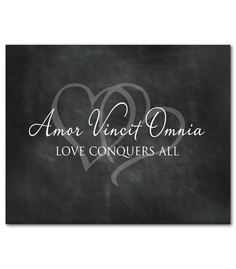 amor vincit omnia love conquers all quote latin