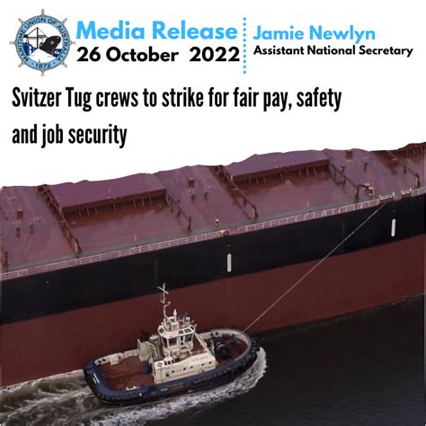 Svitzer Tug Crews To Strike For Fair Pay Safety And Job Security