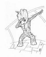 Groot Dab Pages Coloring Baby Printable Categories Kids Coloringonly sketch template