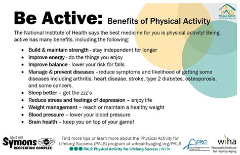 active benefits  physical activity symons recreation complex