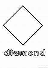Shape Coloring Pages Coloring4free Diamond Related Posts sketch template