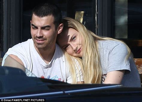 joe jonas kisses sophie turner  los angeles daily mail