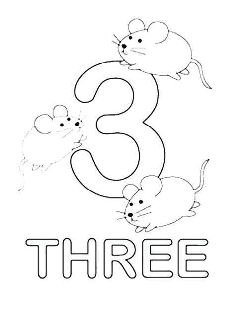 number  coloring pages  preschoolers  getcoloringscom