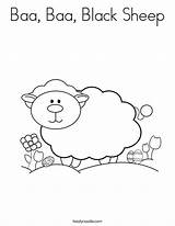 Coloring Sheep Baa sketch template
