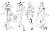 Walk Runway Base Fashion Illustration Draw Catwalk Girls Covergirl Yo Put Some 2010 October sketch template