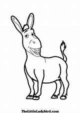 Shrek Donkey Drawing Coloring Getdrawings Pages sketch template