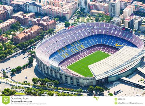 Aerial View Of Camp Nou Stadium Of Fc Barcelona