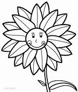 Sunflower Coloring Girassol Sonnenblumen Ausdrucken Girasoli Sorridente Sunflowers Cool2bkids Flowers Disegni Blumen Kostenlos Colorare Malvorlagen Getdrawings Colorironline sketch template