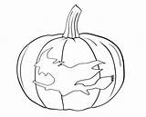 Halloween Dynia Kolorowanki Dzieci Carved sketch template