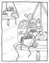 Coloring Succulent Adult Pages Getdrawings Getcolorings sketch template