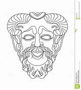 Masks Satyr Theatrical Greci Maschere Greche Theatraal Masker Grieks Grecia Antica Istruzione Vasi Myth sketch template