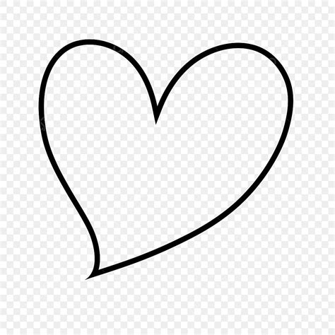 dibujo de clipart corazon blanco  negro png dibujos dibujo del