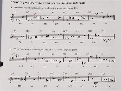 solved  writing major minor  perfect melodic intervals