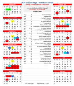 portage township schools calendar