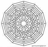 Mandala Pages Geometry Elemental sketch template