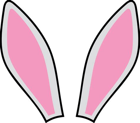 conejito orejas de conejo color png ilustracion  png
