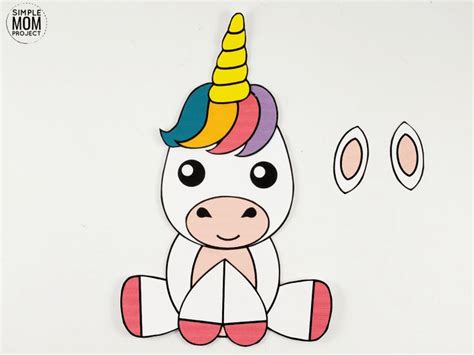 printable unicorn craft  kids unicorn crafts animal crafts