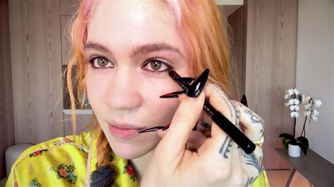 Grimes Does Her Pregnancy Skin Care And Psychedelic Makeup Routine Vogue