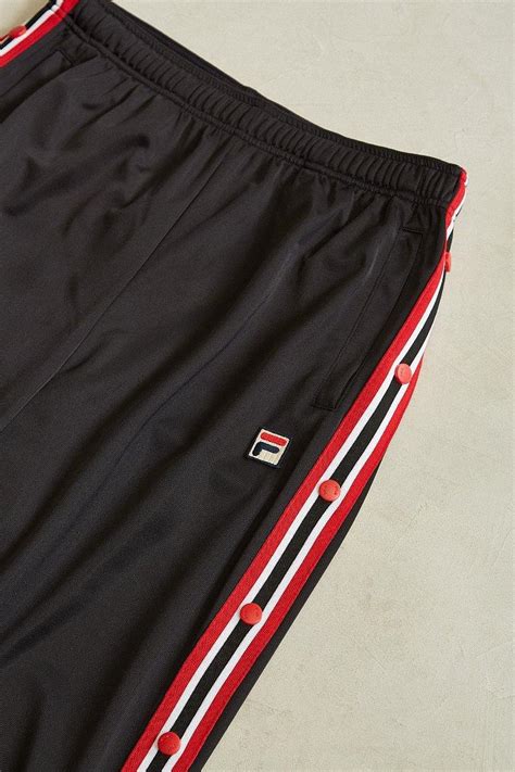 fila synthetic uo tearaway track pant in black for men lyst
