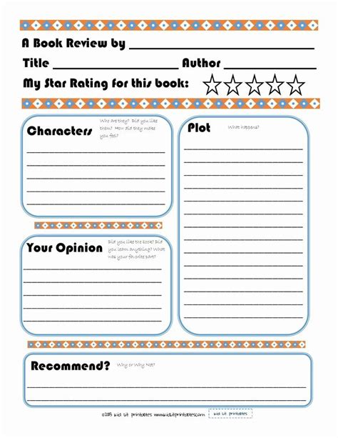 student book review template   pull thoughts    head