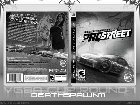 Need For Speed Pro Street Playstation 3 Box Art Cover By Deathspawn11