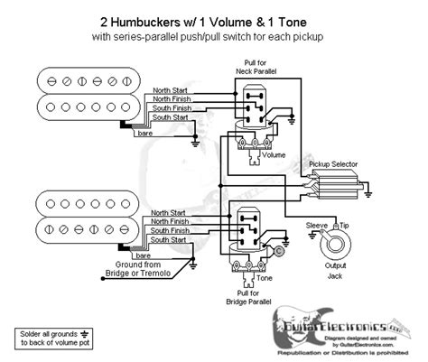 humbucker    push pull wiring diagram  wiring diagram sample