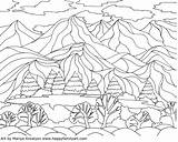 Coloring Georgia Keeffe Kids Pages Landscape Adults Drawing Scenery Painting Colour Lesson Happy Landscapes Inspired Okeeffe Easy History Getdrawings Family sketch template