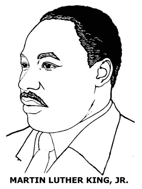 martin luther king  colouring pages