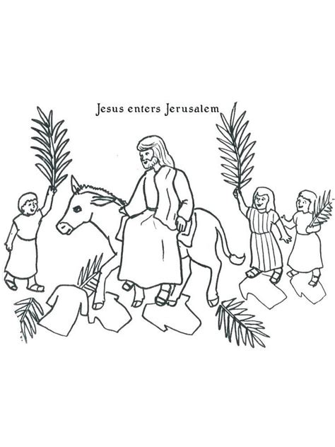 coloring pages  palm sunday  week  easter catholics