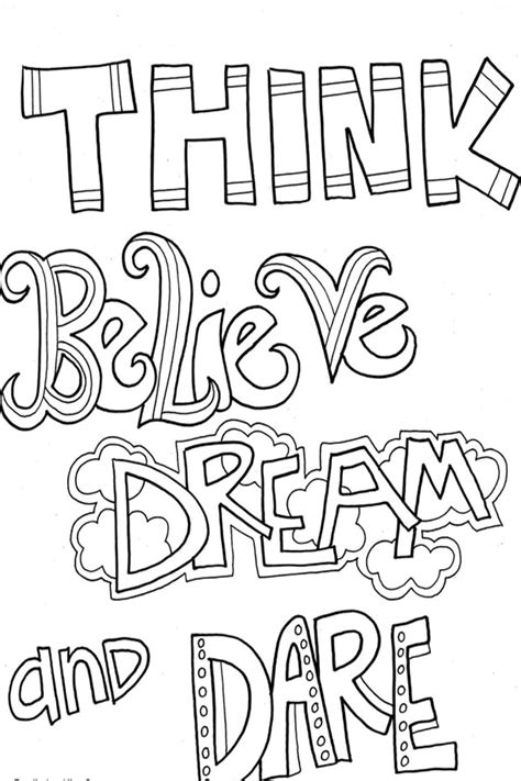 inspirational coloring pages  students
